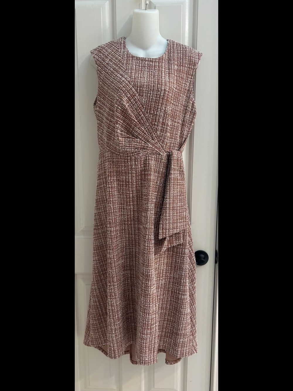 Calvin Klein sleeveless pink tweed dress - NEVER WORN